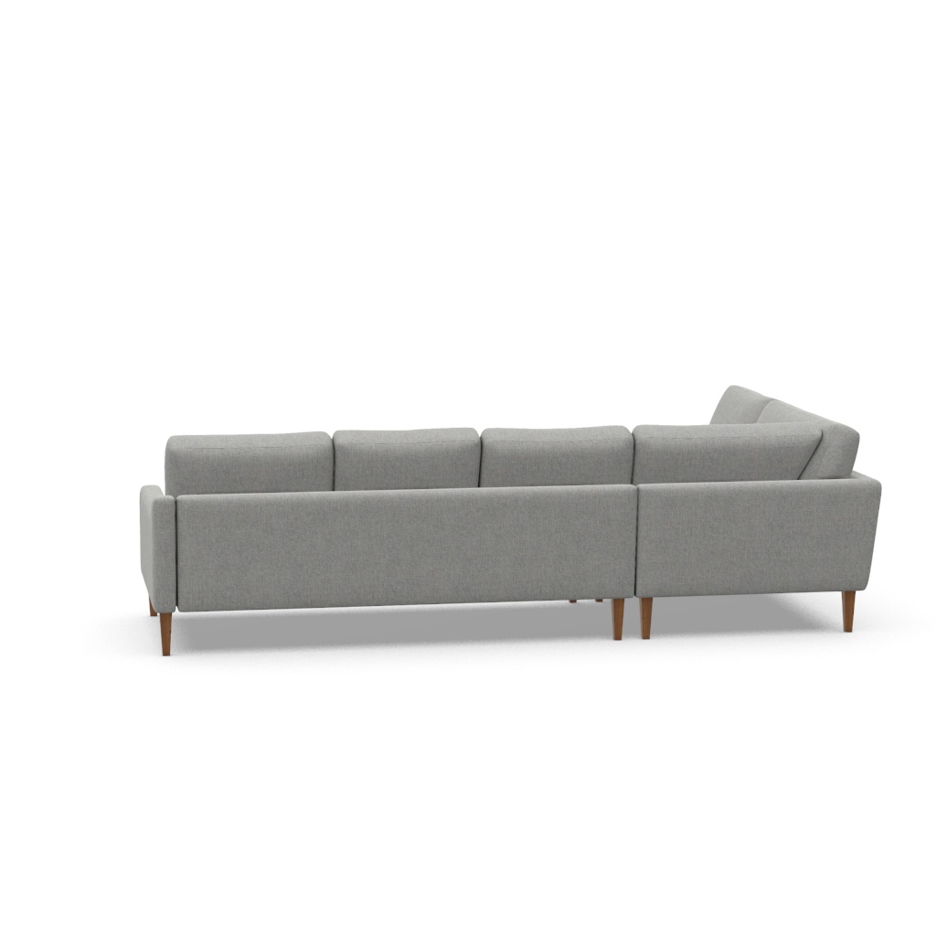 Giselle Slope Arm Sectional | American Leather
