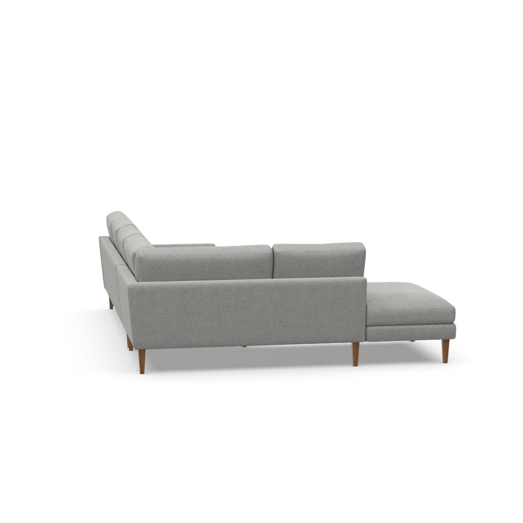 Giselle Slope Arm Sectional | American Leather