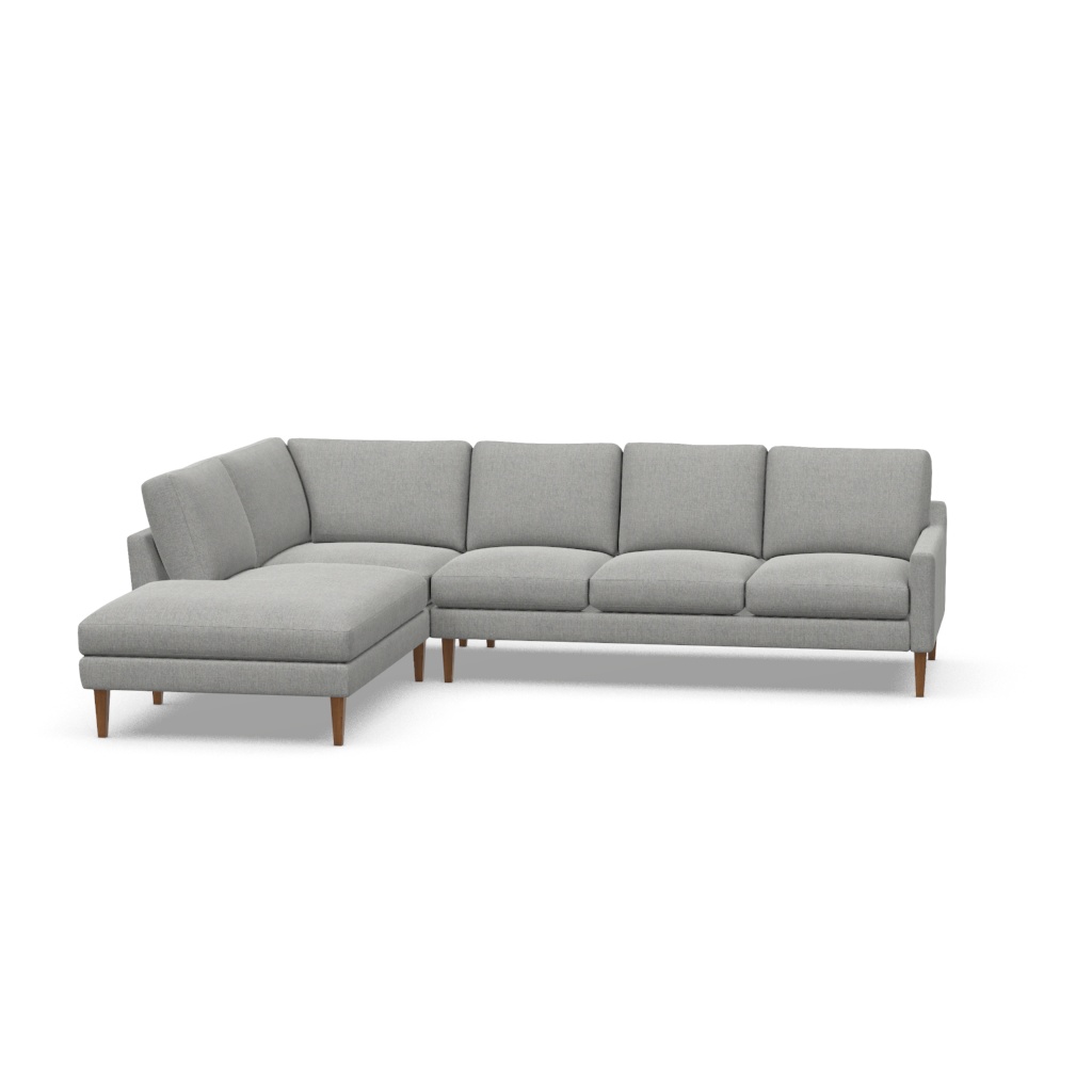 Giselle Slope Arm Sectional | American Leather