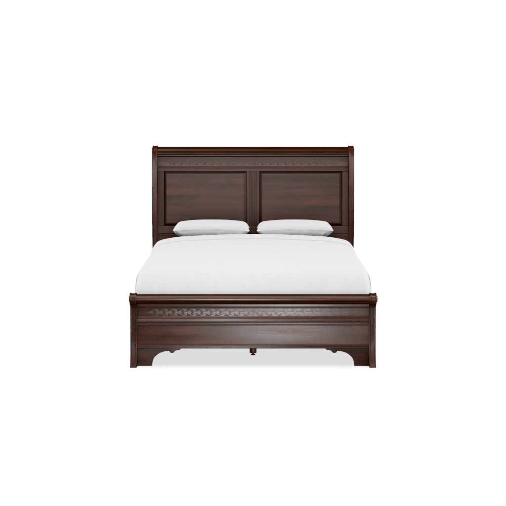 Queen Sleigh Bed W Low Footboard Durham Furniture