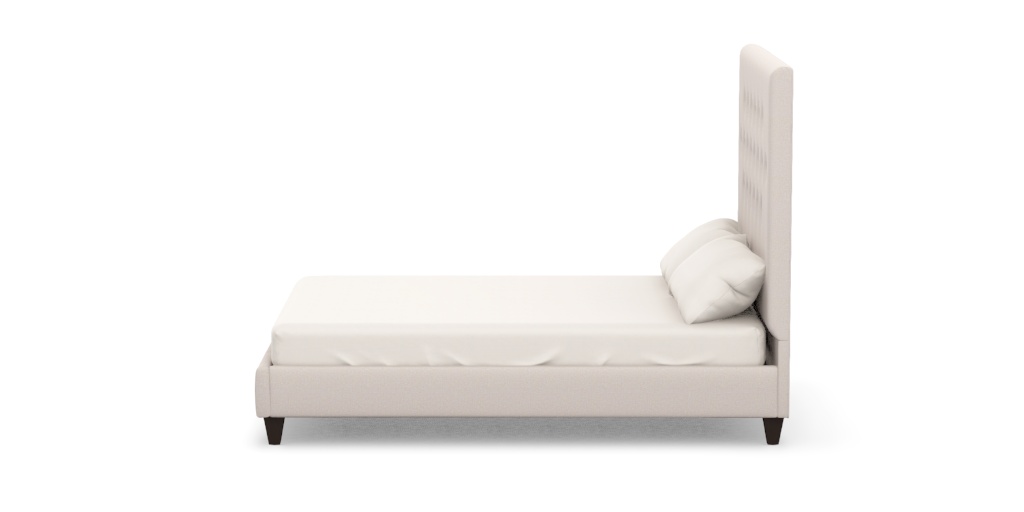 Elsen Custom Upholstered Bed | Square Fabric Bed | Ethan Allen