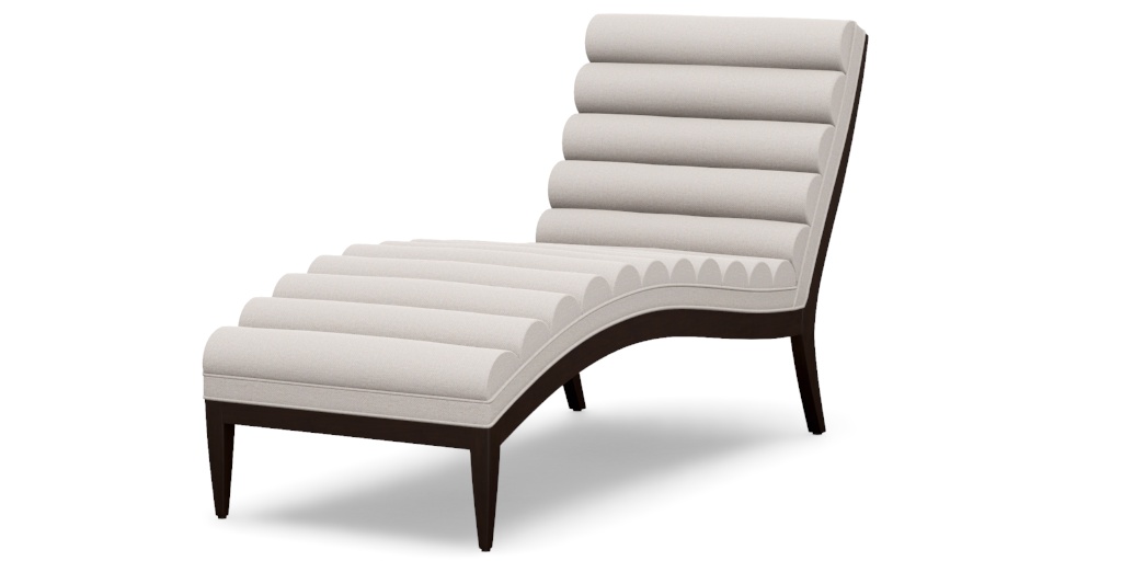 Hendrik Channel Chaise | Midcentury Chaise Lounge | Ethan Allen