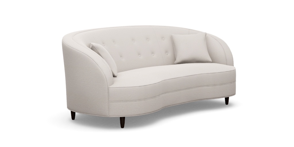Channing Curved Sofa | Art Deco Sofa | Ethan Allen