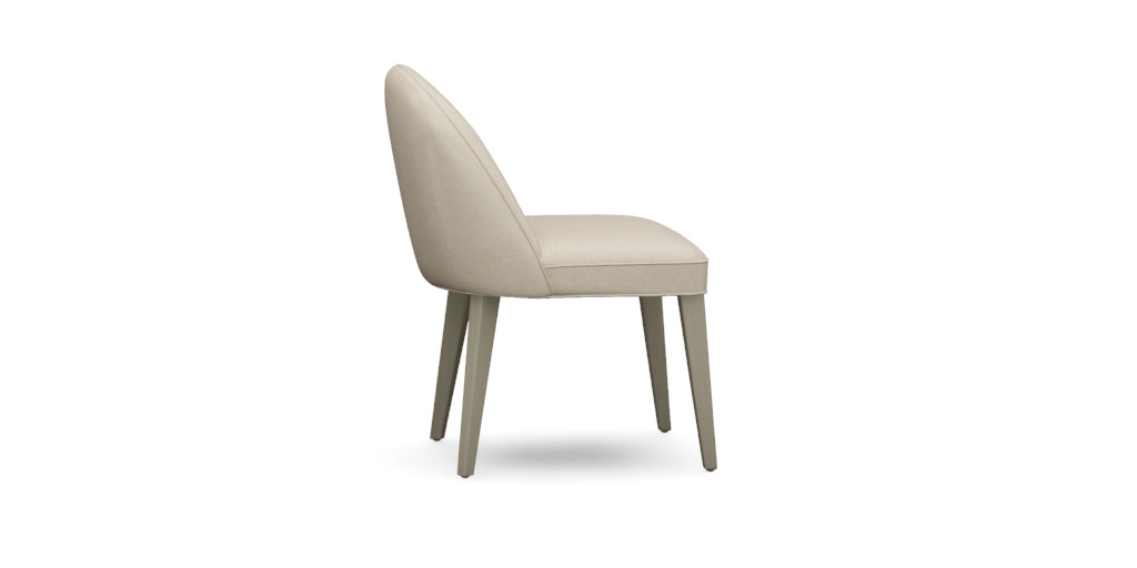 Vera Leather Midcentury-Modern Dining Side Chair | Ethan Allen