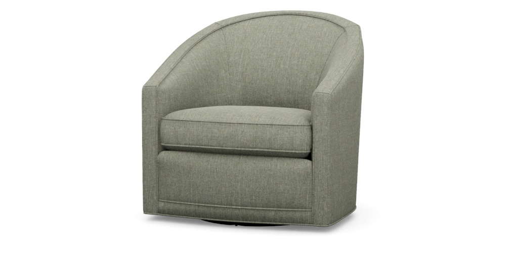 Baylee Barrel-Back Swivel Chair, Upholstered | Ethan Allen | Ethan