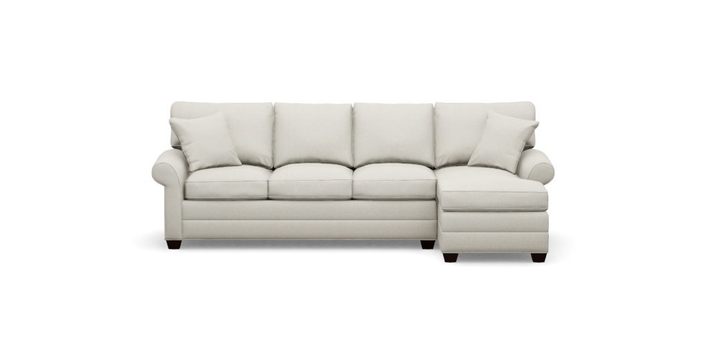 Bennett Roll-Arm Two-Piece Sectional with Chaise | Ethan Allen