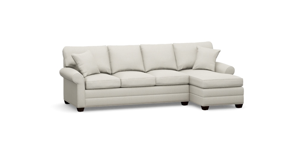 Bennett Roll-Arm Two-Piece Sectional with Chaise | Ethan Allen