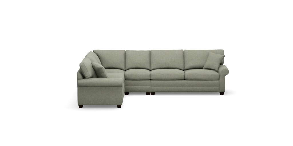Bennett Roll-Arm Four-Piece Sectional | Ethan Allen