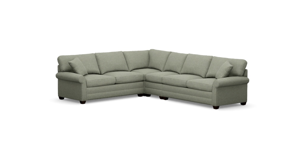 Bennett Roll-Arm Four-Piece Sectional | Ethan Allen