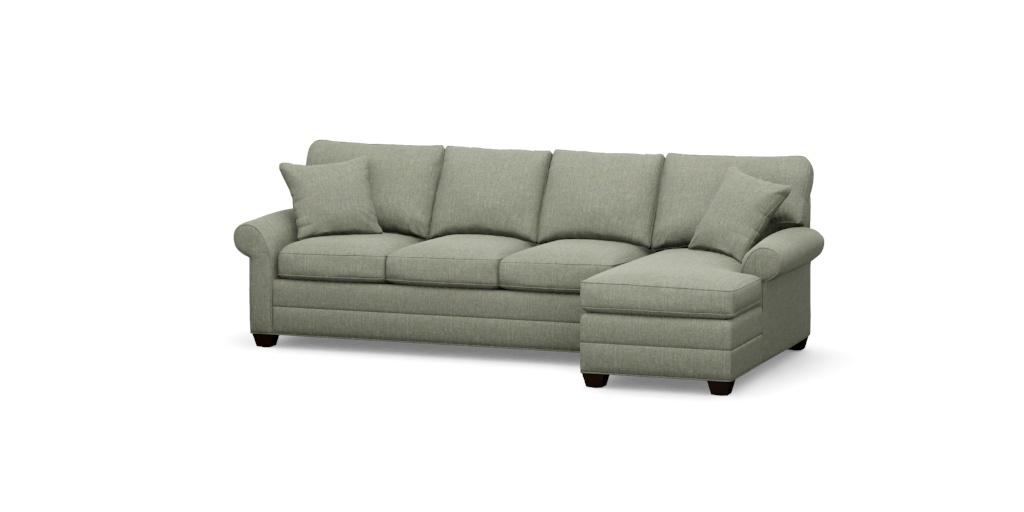 Bennett Roll-Arm Two-Piece Sectional with Chaise | Ethan Allen Canada