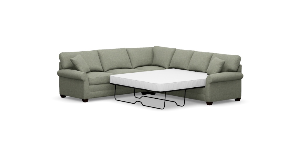 Bennett Roll-Arm 3-Piece Sleeper Sectional | Ethan Allen
