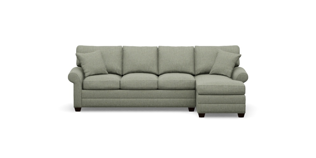 Bennett Roll-Arm Two-Piece Sectional with Chaise | Ethan Allen