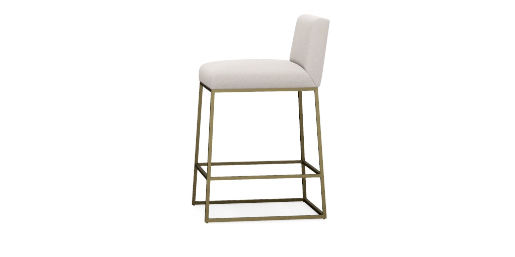 Jewel Metal Base Counter Stool with Low Back | Ethan Allen