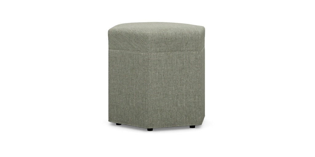 vachement エコファー Viviette Hexagon Ottoman | Ottoman Stool | Ethan Allen
