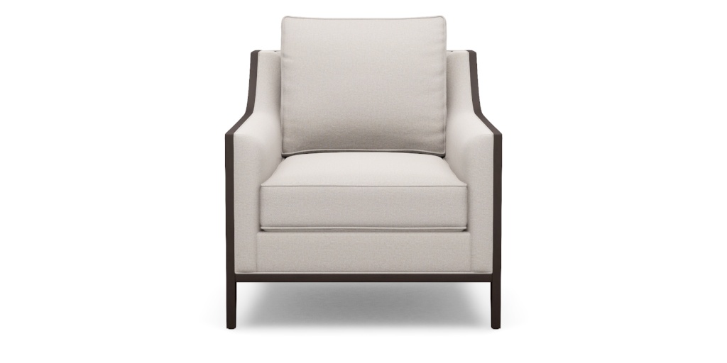 Halton Fabric Occasional Chair—Exposed Wood Frame | Ethan Allen