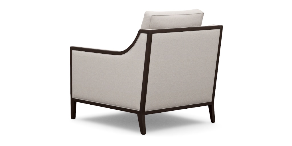 Halton Fabric Occasional Chair—Exposed Wood Frame | Ethan Allen