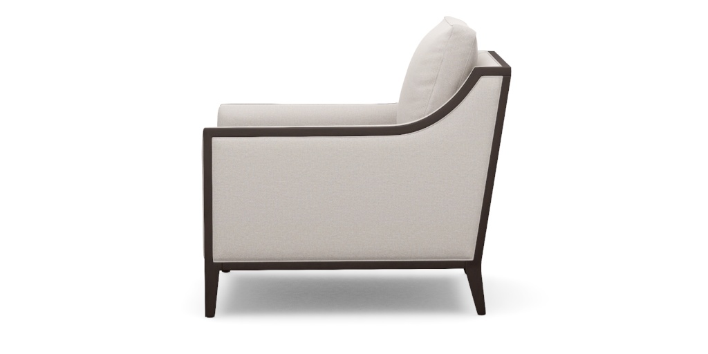 Halton Fabric Occasional Chair—Exposed Wood Frame | Ethan Allen