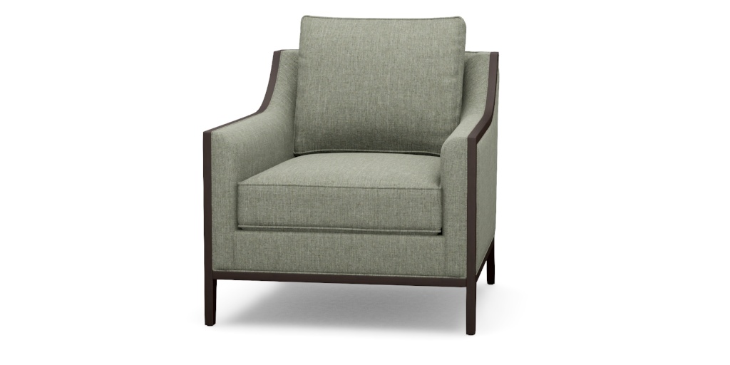 Halton Fabric Occasional Chair—Exposed Wood Frame | Ethan Allen