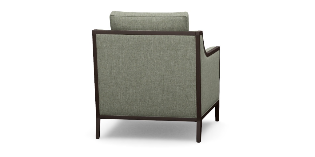 Halton Fabric Occasional Chair—Exposed Wood Frame | Ethan Allen