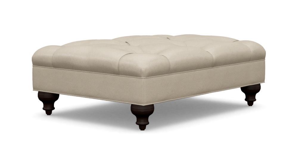 Anton Leather Ottoman | Ottomans & Benches | Ethan Allen