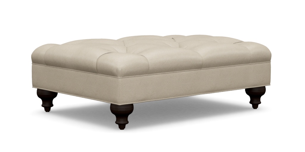 Anton Leather Ottoman | Ottomans & Benches | Ethan Allen
