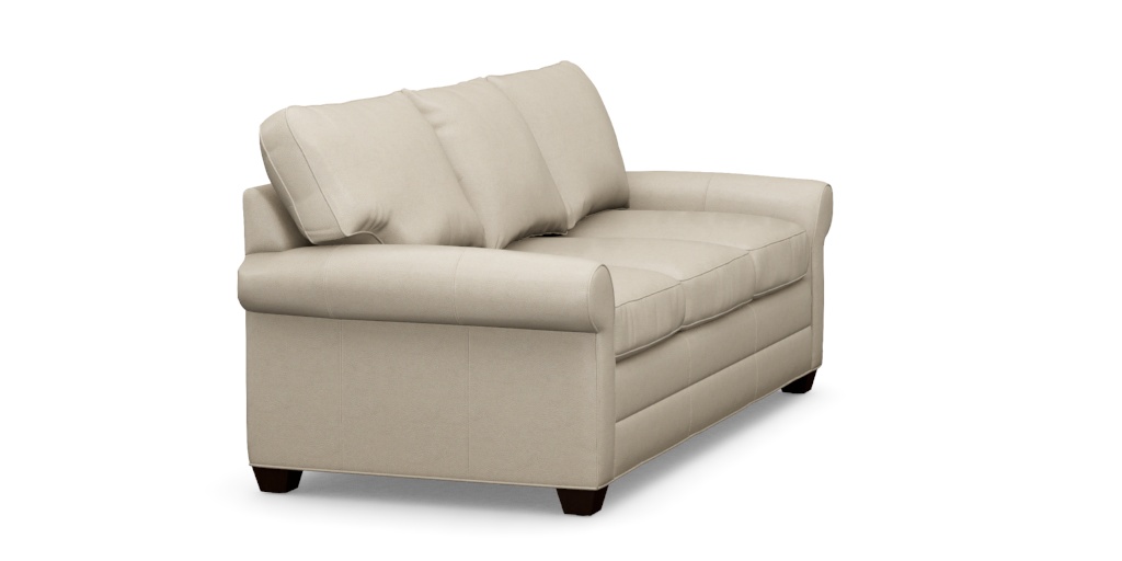 Bennett Roll-Arm Leather Three-Seat Sofa | Ethan Allen