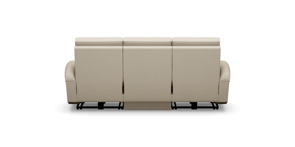 Conover Roll-Arm Three-Seat Leather Wall Recliner | Ethan Allen