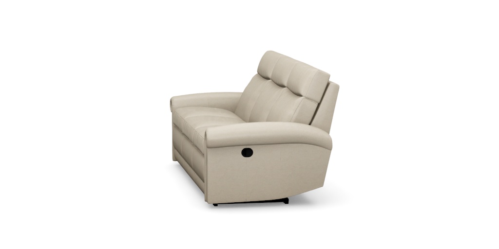 Conover Roll-Arm Three-Seat Leather Wall Recliner | Ethan Allen