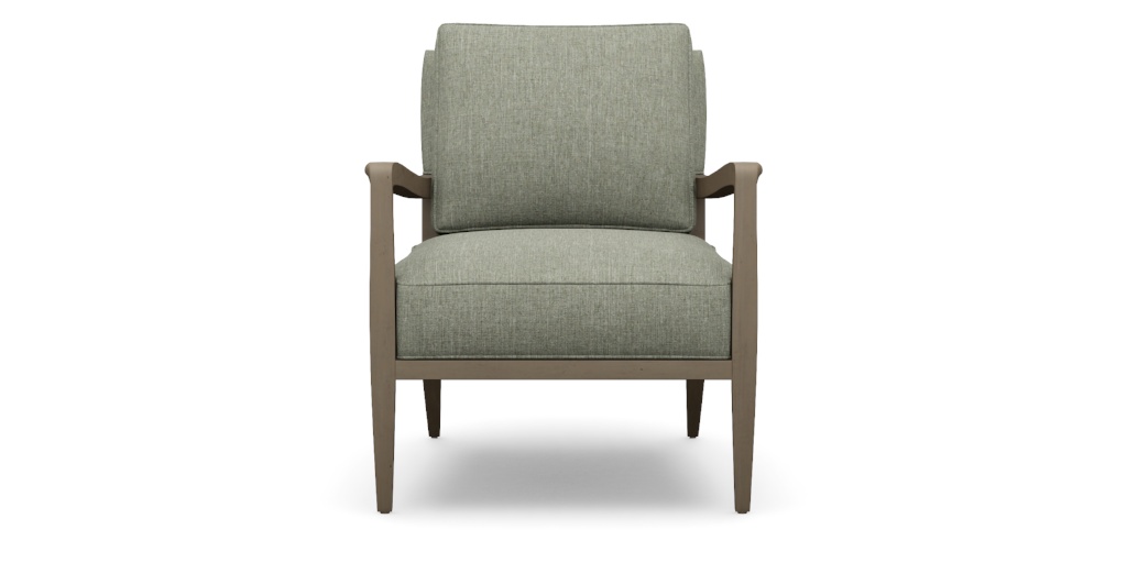 Winslet Exposed Wood Lounge Chair, Fabric | Ethan Allen