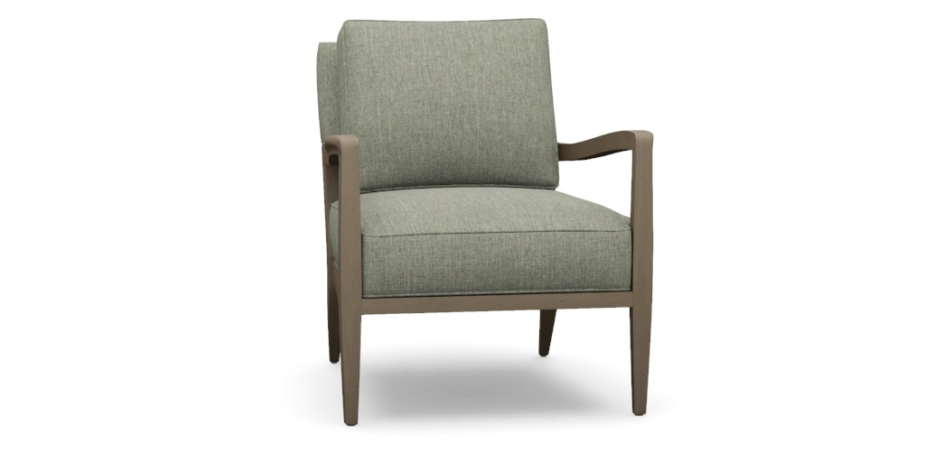 Winslet Exposed Wood Lounge Chair, Fabric | Ethan Allen