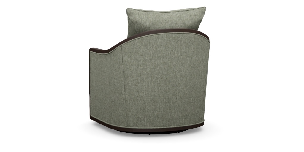 Maeva Wood Frame Swivel Chair: Pick Your Fabric | Ethan Allen
