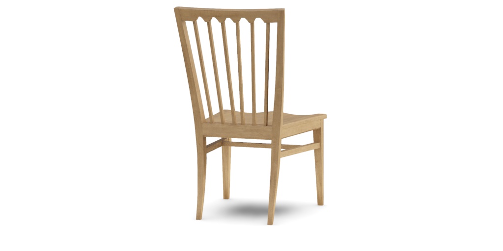 Benham Dining Side Chair with Wood Seat | Ethan Allen