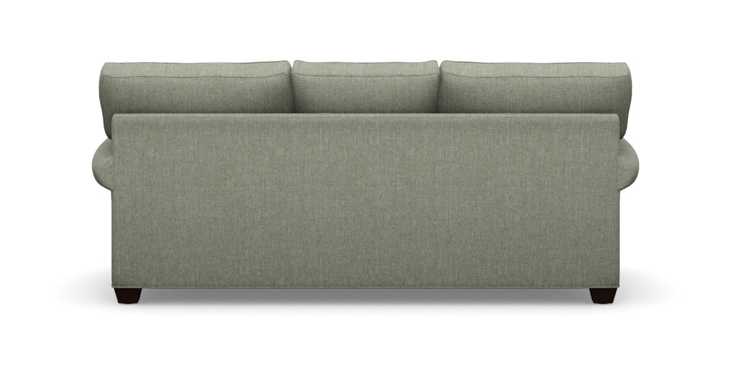 Bennett Roll-Arm Three-Seat Sofa in Blue/Brown/Coral, 86