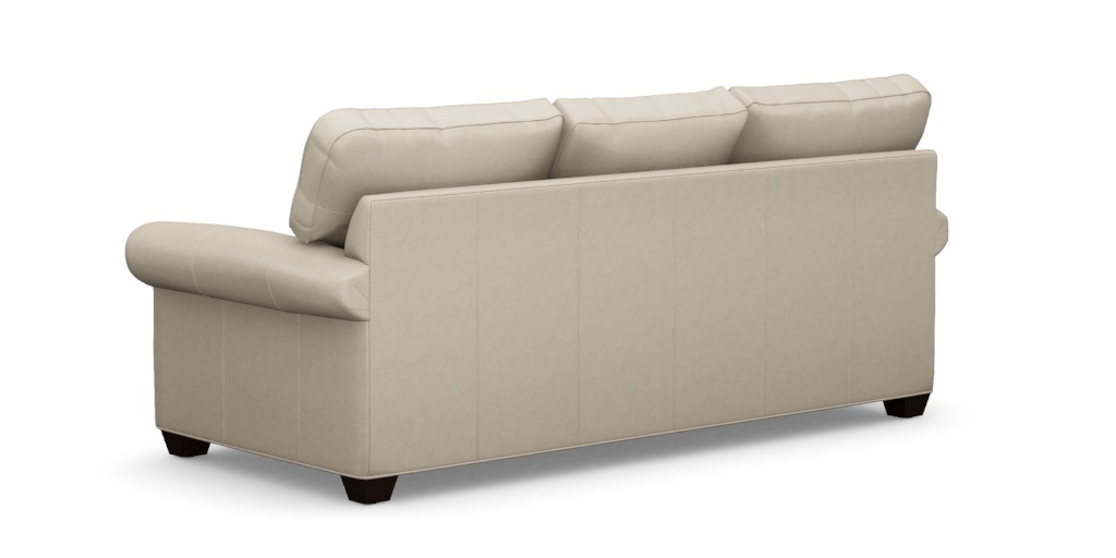 Bennett Roll-Arm Leather Three-Seat Sofa | Ethan Allen