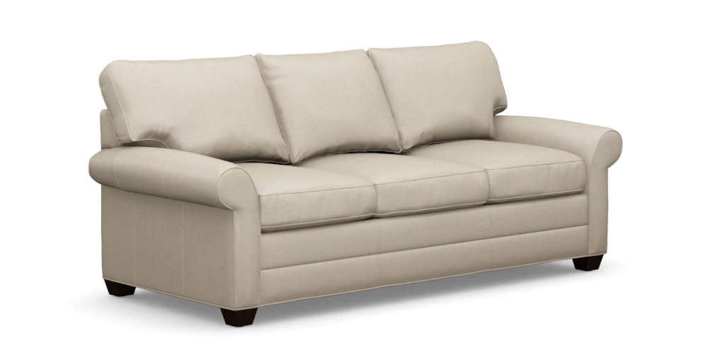 Bennett Roll-Arm Leather Three-Seat Sofa | Ethan Allen
