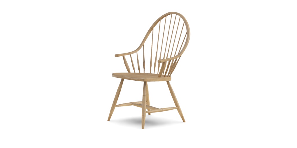 Gilbert Windsor Dining Armchair | Black Windsor Chair | Ethan Allen