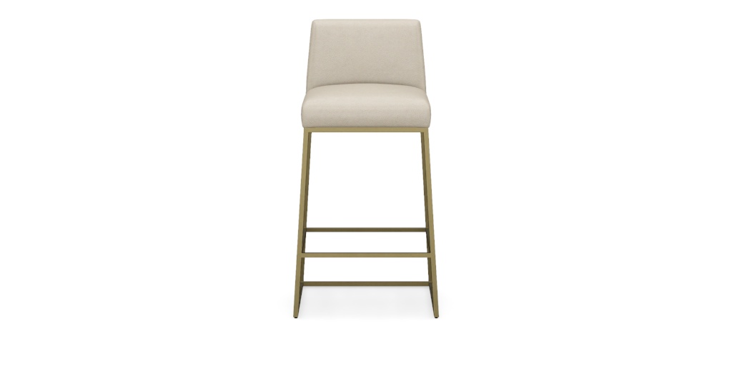 Jewel Metal Base Leather Counter Stool | Ethan Allen