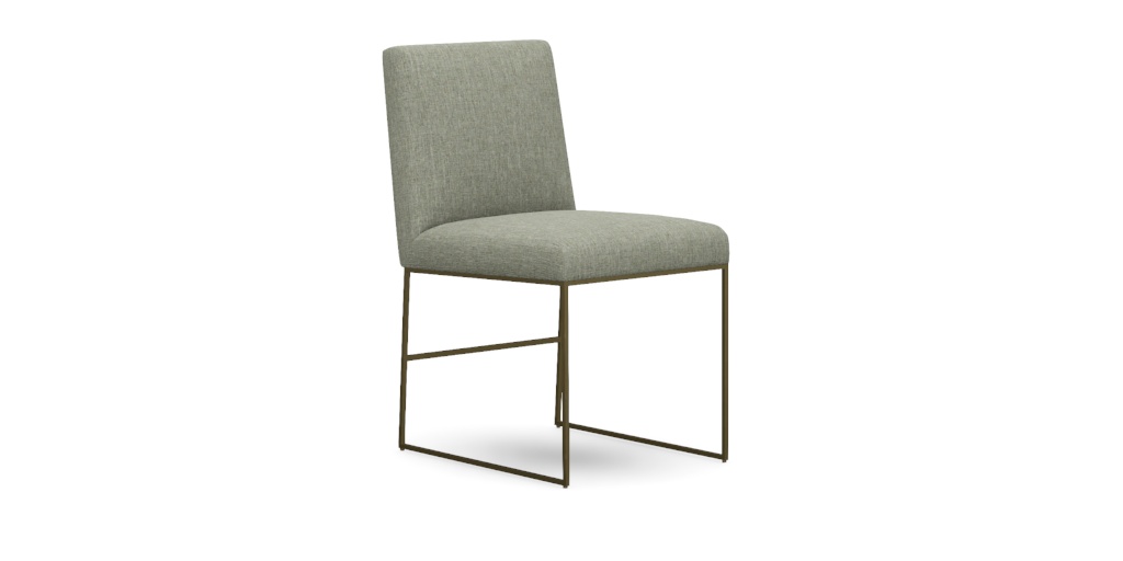 Jewel Dining Chair Metal Base Mixed Material | Ethan Allen