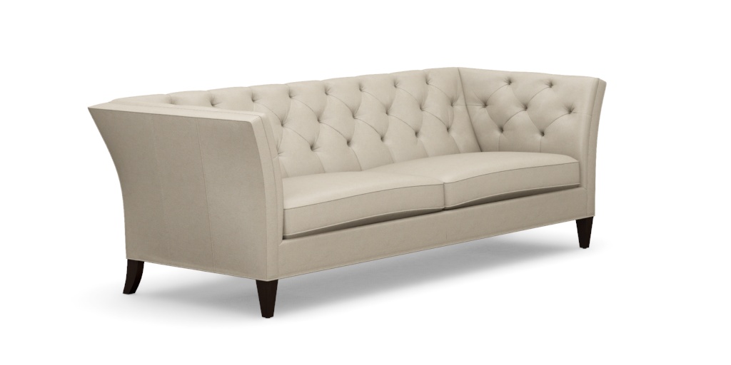 Shelton Leather Sofa | Tufted Leather Sofa | Ethan Allen