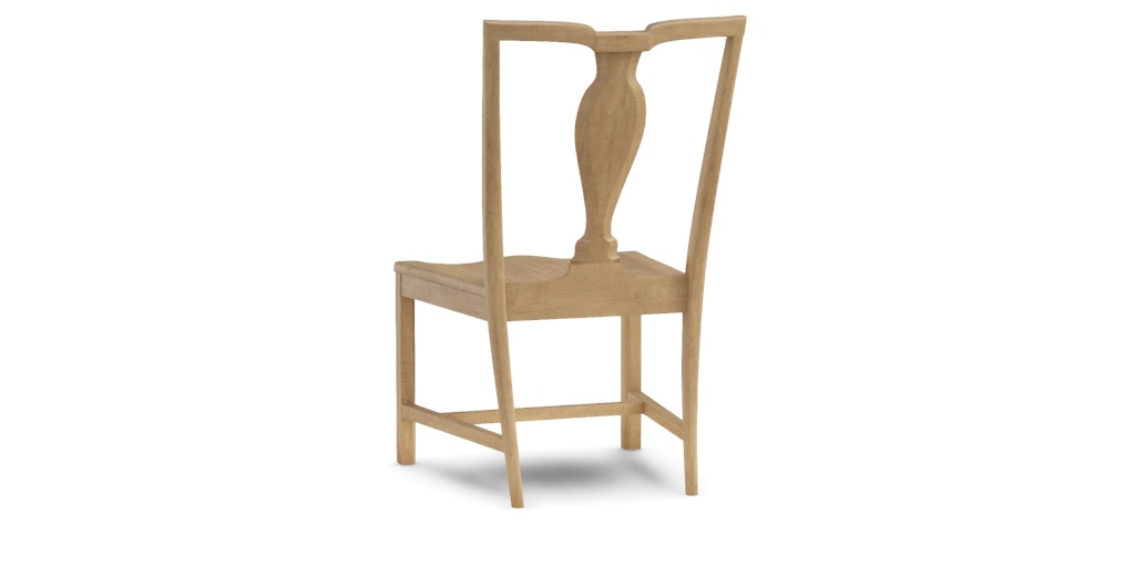 Maddox Dining Side Chair: Splat Back, Wood Seat | Ethan Allen