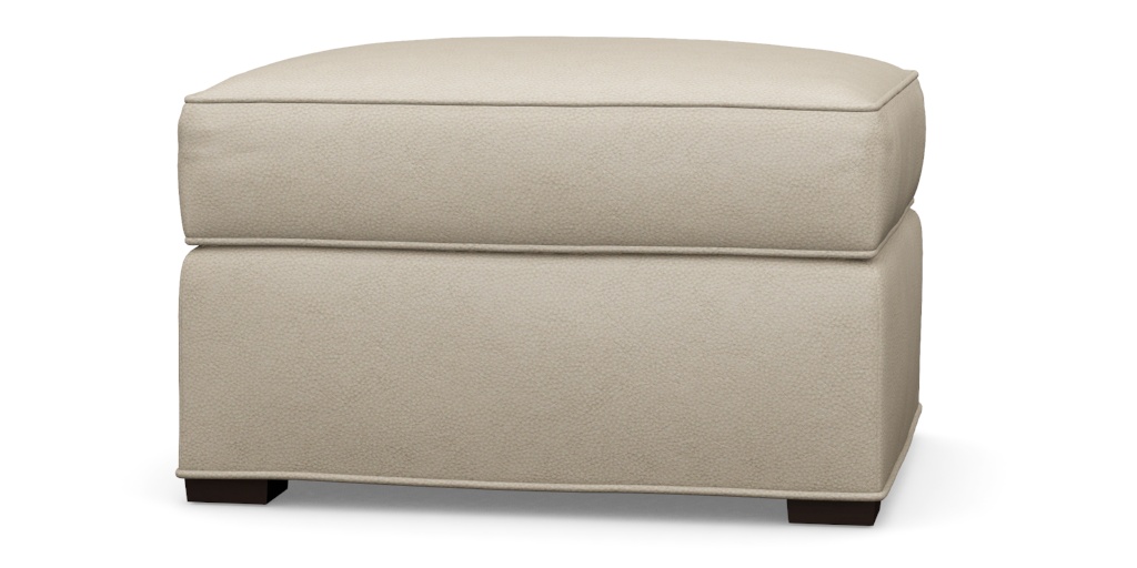 Turner Leather Ottoman | Ottomans & Benches | Ethan Allen