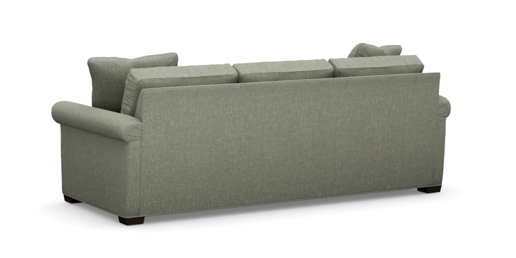 Spencer Roll-Arm Sofa in Blue/Brown/Coral, 93