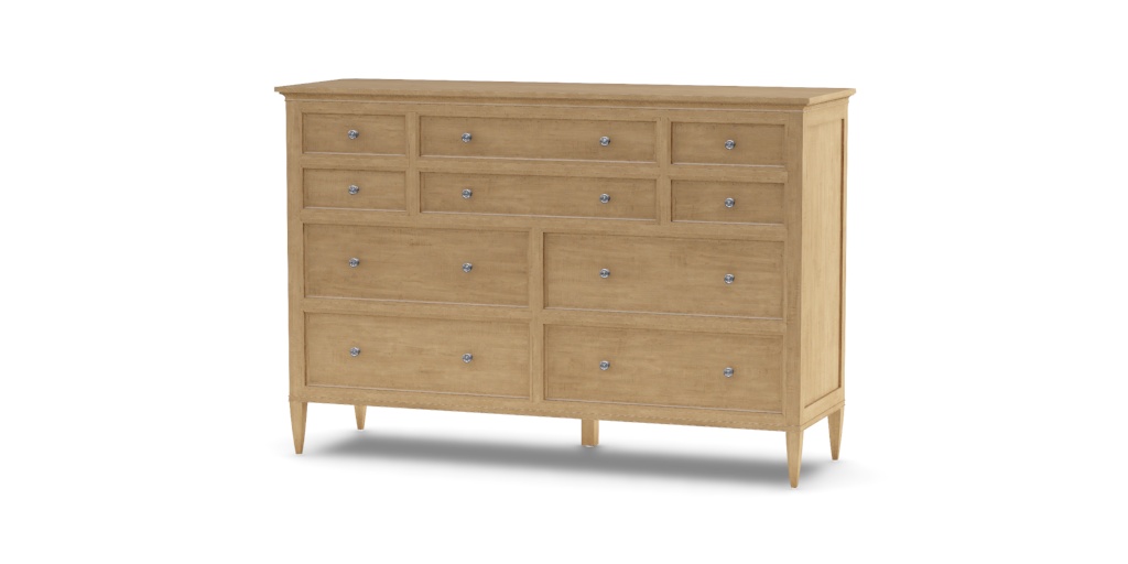 6ft long dresser Rosedale 6 Drawer Tall Dresser - Yucca Oak