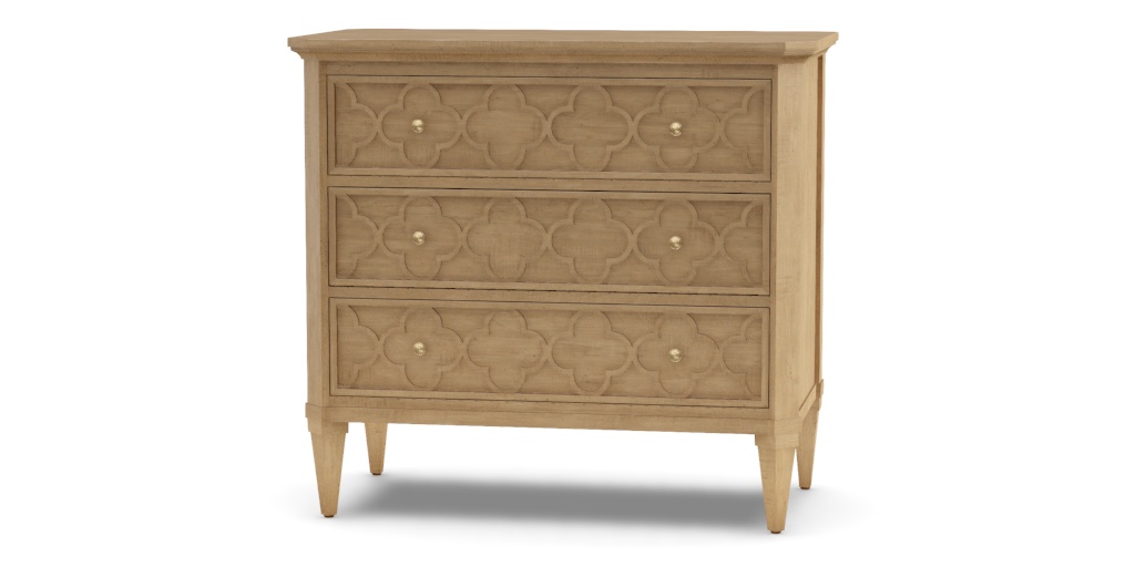 ベテリナリー•アナトミー Dahlia Chest with Quatrefoil-Patterned Drawers | Ethan Allen