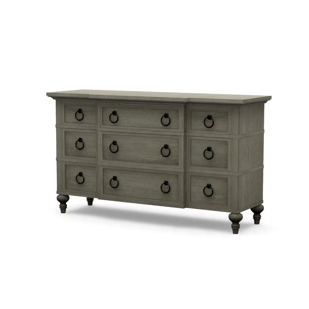 Barrett triple dresser – View at 60°