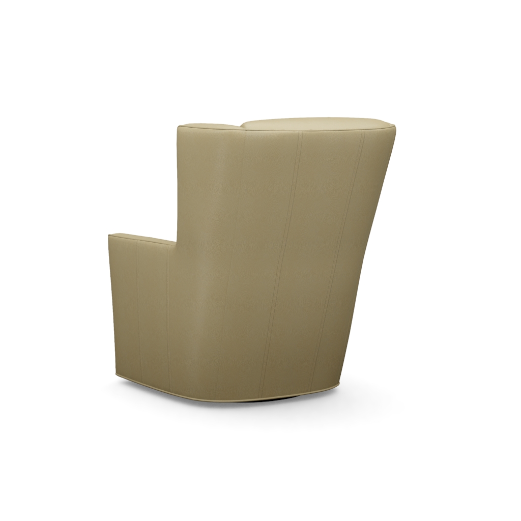 Finley Leather Swivel Chair – View at 180°