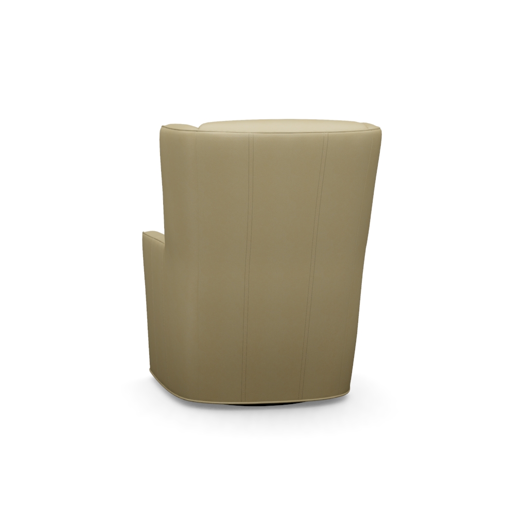 Finley Leather Swivel Chair – View at 200°