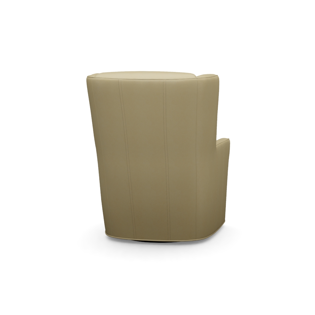 Finley Leather Swivel Chair – View at 220°