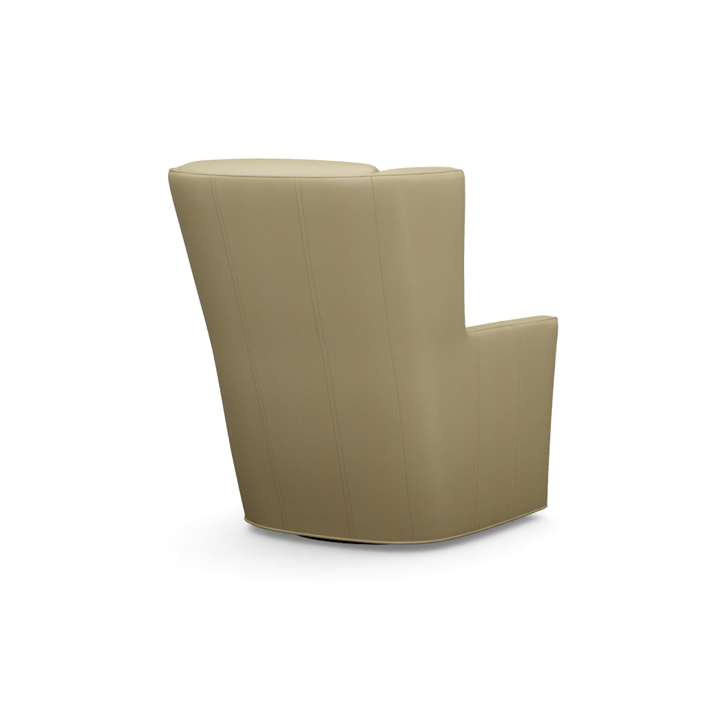 Finley Leather Swivel Chair – View at 240°