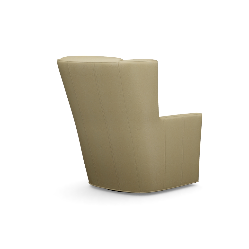 Finley Leather Swivel Chair – View at 250°